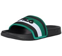 FILA Morro bay Stripes Slipper, Sandalo Scorrevole Uomo, Black-Verdant Green, 42 EU