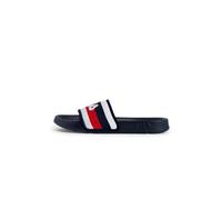 FILA Morro Bay Stripes Slipper Slide Sandal, blu navy, 45 EU, Fila Navy., 45 EU
