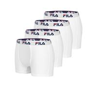 Fila FI/1BCX4/FU5016 Boxer Corti, Bianco (Wh), S (Pacco da 4) Uomo