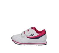 FILA Orbit Velcro Kids - Scarpe da Ginnastica, White-Carmine,