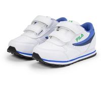 FILA Orbit Velcro TDL, Scarpe da Ginnastica Unisex-Bambini, White-Ultramarine, 24 EU