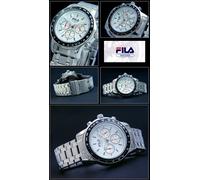 FILA Orologio da Uomo Cronografo Cortina Inox FA0783-25 Tachymeter-Design 10 BAR