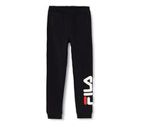 Fila Pantaloni Unisex per Bambini con Logo Songe Classic, Nero, 170 cm-176 cm