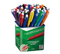 Barattolo Penna a sfera cancellabile Cancellik - punta 1,0mm - colori assortiti - Tratto - conf. 50 pezzi