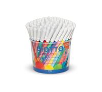 Pennarelli Turbo Color - punta D2,8mm - colori assortiti - Giotto - barattolo 96 pezzi