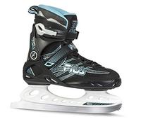 Fila Primo Ice - Pattini da Ghiaccio da Donna, Nero/Azzurro, UK 6/EU 39