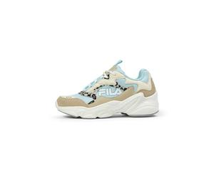 Fila Ragazza Collene Logo Kids Sneaker, Bianco e Blu Antico, 33 EU