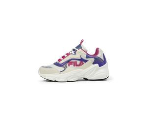 Fila Ragazza Collene Logo Kids Sneaker, Turtledove Fucsia Rosa, 35 EU