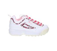 Fila Ragazza Disruptor P Kids Sneaker, Bianco Leopardato, 35 EU
