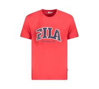 Fila Red Cotton Men T-Shirt - S