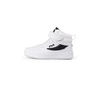 FILA REGA NF Mid Velcro Kids, Scarpe da Ginnastica, White-Black, 32 EU
