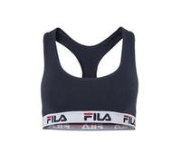 FILA Reggiseno Donna Cotone, Reggiseno Sportivo, Senza Ferretto, Blu, Taglie XS