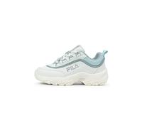 FILA Scarpe da Ginnastica da Bambina con Logo Strada, White Blue Glow Marshmallow, 28 EU