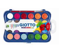 Pastiglie Acquerelli - D 30mm - colori assortiti - Giotto - astuccio 24 pastiglie