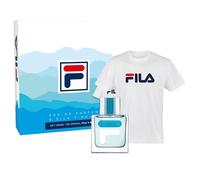 FILA Set Regalo Uomo Con Eau de Parfum 100 ml e T-Shirt, Cofanetto Con Elegante Profumo e Comoda T-Shirt Alla Moda, Kit Per Compleanni e Occasioni Speciali