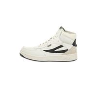 Fila Sevaro Mid Sneaker da Uomo, Bianco Nero, 43 EU