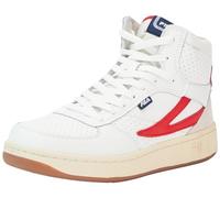 FILA Sevaro Mid Wmn, Scarpe da Ginnastica Donna, White Red, 37 EU