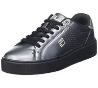 FILA Sneaker da Donna Crosscourt Altezza F Low Wmn, Nero/Argento, 42 EU