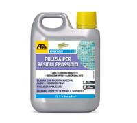 FILA Solutions EPOXYOUT Rimuovi Aloni e Macchie Stucco Epossidico - 1L | Gel detergente per eliminare rapidamente aloni, macchie e residui di stucco epossidico dai materiali