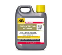 FILA Solutions NATUREOIL Olio Protettivo Legno Cotto Pietra Tufo - 1L | Impregnante ravvivante per legno, cotto, pietra e tufo, ideale per ravvivare sedie, tavoli e arredi da giardino in esterno