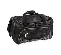 Fila Source - Borsone sportivo da palestra, Small Black Camo, S, Source - Borsone sportivo da palestra, misura piccola