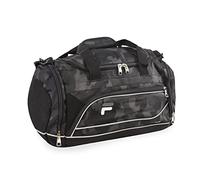 Fila Sprinter - Borsone sportivo, 48,3 cm, colore: nero/foglia di tè, Small Black Camo, S, Sprinter - Borsone sportivo da 48 cm