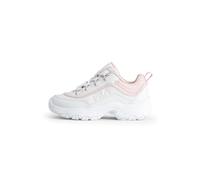FILA Strada Logo Kids, Scarpe da Ginnastica, Chalk White Mauve, 28 EU