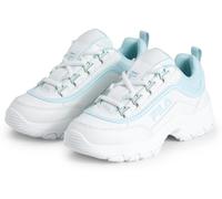 FILA Strada Logo Teens, Scarpe da Ginnastica, White Blue Glow, 39 EU