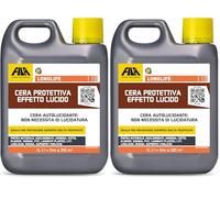 Fila Surface Care Solutions LONGLIFE Cera per Pavimenti Autolucidante, 1L (Confezione da 2)