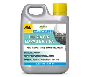 FILA Surface Care Solutions, MARBLEWASH, Detergente per Superfici in Marmo e Pietra senza Risciacquo e adatto a tutti i tipi di Finitura, 1L