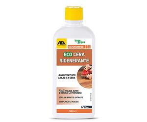FILA Surface Care Solutions, NATUREWOOD, Eco Cera per Legno Rigenerante, adatta per parquet legno trattato ad olio/cera, 3 Effetti: Pulisce, Nutre e Protegge, Cera Pavimenti in Parquet, 500ml