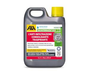 FILA Surface Care Solutions, SALVATERRAZZA® ECO, Impermeabilizzante Terrazzi Trasparente a Base Acqua, Traspirante, 1L