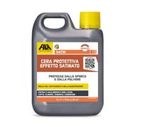 Fila Surface Care Solutions, Satin, Cera Protettiva Ad Effetto Satinato Ideale per Pavimenti in Cotto, Klinker, Pietra e Agglomerati Non Lucidi, Cementine, 1L
