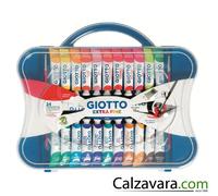 FILA - TEMPERA GIOTTO DA 24 COLORI TUBO da 12ml con Tavolozza Compresa