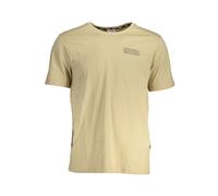 Fila, ,Tops ,Uomo ,Beige ,XL T-shirt in cotone beige con stampa logo