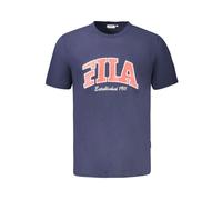 Fila, ,Tops ,Uomo ,Blu ,S Blu Cotone Grafica Uomo T-Shirt