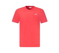 FILA Laas Regular Tee T-Shirt, Rosso Vivo, S Uomo