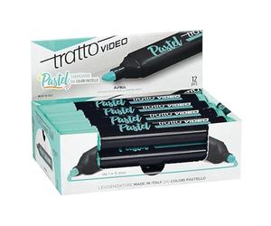 Fila TRATTO 88918 Evidenziatore Video Pastel, Verde Menta