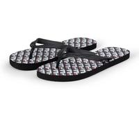 FILA TROY LOGO slipper - Ciabatte infradito, Black-White-Fila Red,