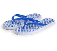 FILA Troy Logo Slipper Infradito da uomo, colore bianco pallace blu, 41 EU, White Palace Blue, 41 EU