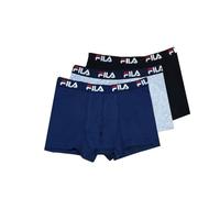 FILA Underwear Set 3 Boxer Uomo Puro Cotone Made in Italy Moda Egidio (XL, Navy Grigio Nero)
