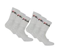 Fila Unisex Calzini 6 Paio - da Tennis, Crew Calzini, Spugna, Sport (2x3-Pac