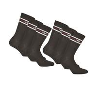 Fila Unisex Calzini 6 Paio - Strada, Sport, Lifestyle, Calzini Set, Strisce (2x