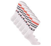 Fila Unisex Calzini 6 Paio - Strada, Sport, Lifestyle, Calzini Set, Strisce, 35
