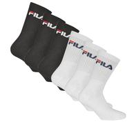 Fila Unisex Calzini, 6er Pacco - Crew Calzini, Spugna, Tennis, Sport (2x 3 Paio)