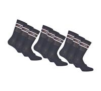 Fila Unisex Calzini 9 Paio - Strada, Sport, Lifestyle, Calzini Set, Strisce (3x