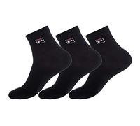 Fila Calzini da tennis Quarter F9303 - 3 paia tinta unita Nero 39/42