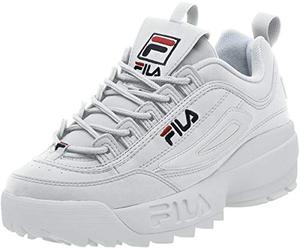 Fila Uomo Disruptor II Leather White Peacoat Red Formatori 42 EU