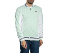 FILA Uomo Giacca Sportiva Da Baseball Settanta, Surf Spray/White/Navy, L