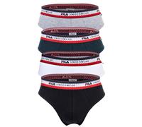 Fila Uomo Mutandine,4er Pacco - Slip,Logo Colorato,Cotone Elasticizzato,Unita